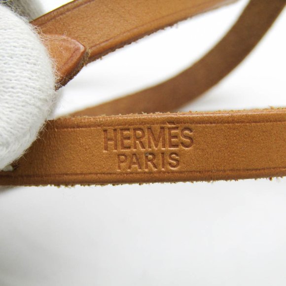Hermes Hapi Choker Leather,Metal Bangle Black,Silver - Picture 8 of 11